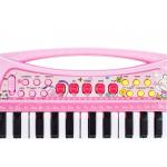 Pianinas sintezatorius su mikrofonu - rožinis